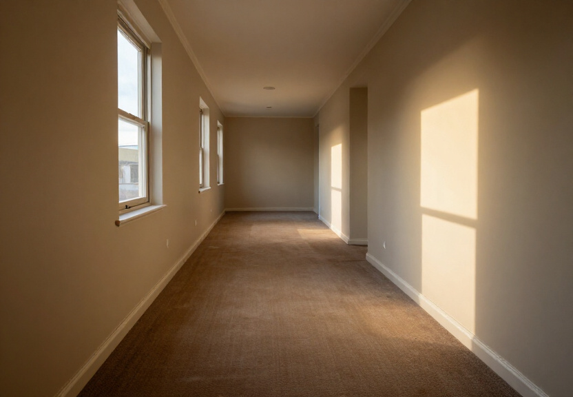 Dry and restored living room in South Granville after flood damage restoration