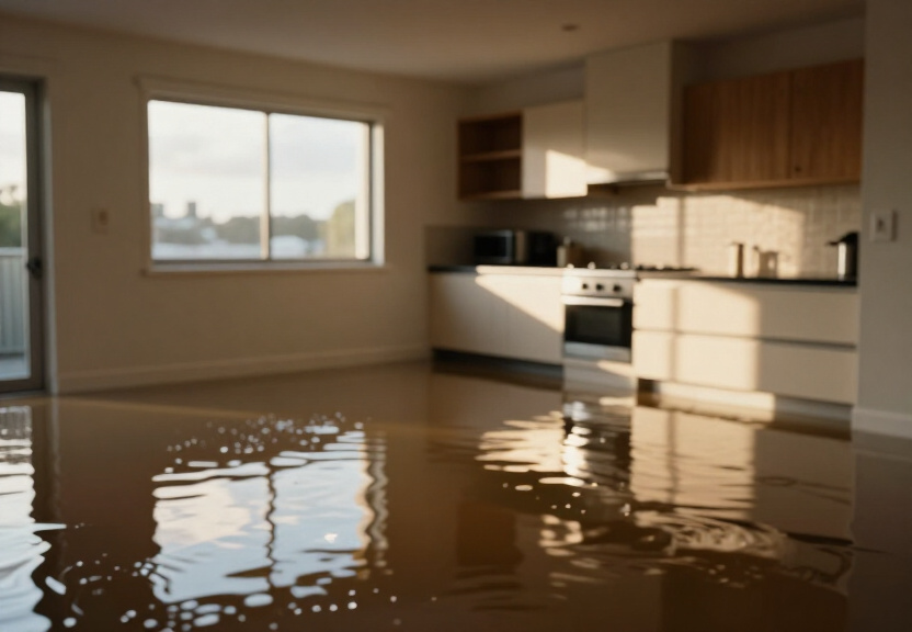 Mouldy subfloor in South Granville home before treatment